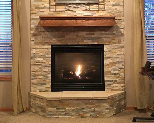 Fireplace Installation at Warming Trends - After