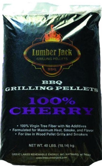 40 lbs. Lumber Jack 100% Cherry BBQ Grilling Pellets 